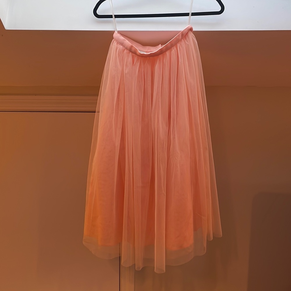 BHLDN Pink Tulle Leena Skirt / Size 4